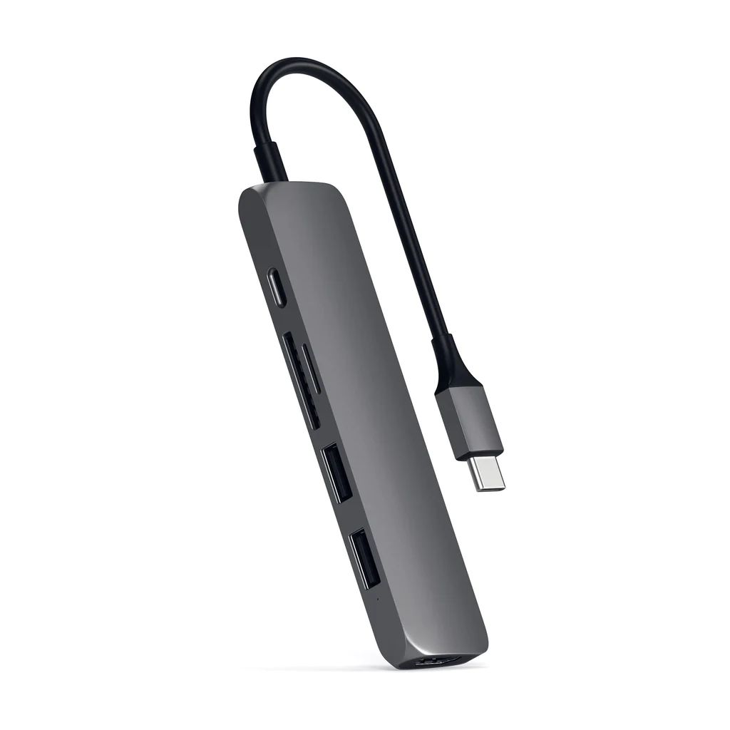 Satechi Type-C Slim Multimedia Adapter V2 Space Grey