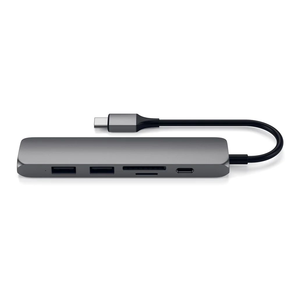 Satechi Type-C Slim Multimedia Adapter V2 Space Grey