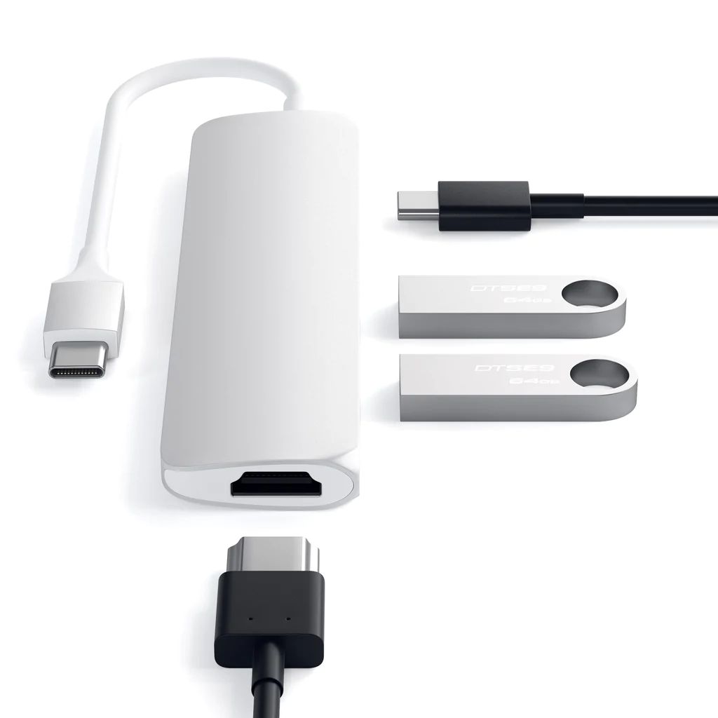 Satechi Type-C Slim MultiPort Adapter Silver