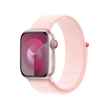 Apple Watch S9 Cellular 41mm Pink Alu Case with Light Pink Sport Loop