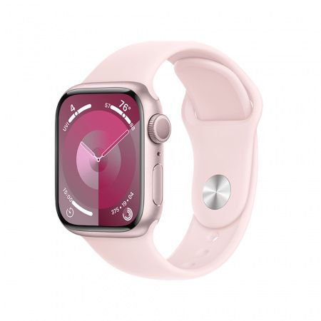 Apple Watch S9 GPS 45mm Pink Alu Case with Light Pink Sport Band M/L