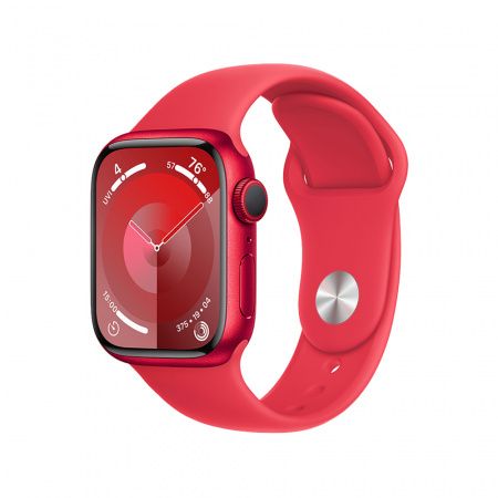 Apple Watch S9 GPS 45mm Red Alu Case with Red Sport Band S/M