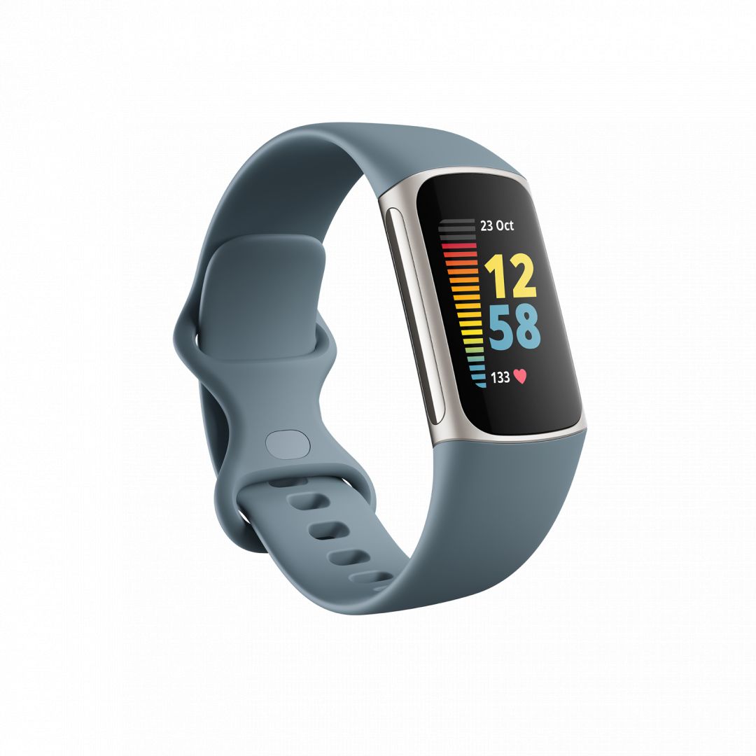 Fitbit Charge 5 Steel Blue with Platinum Stainless Steel