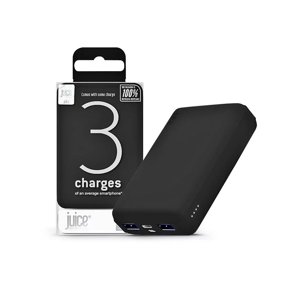 Juice ECO 3 Charge 10000mAh Powerbank Black