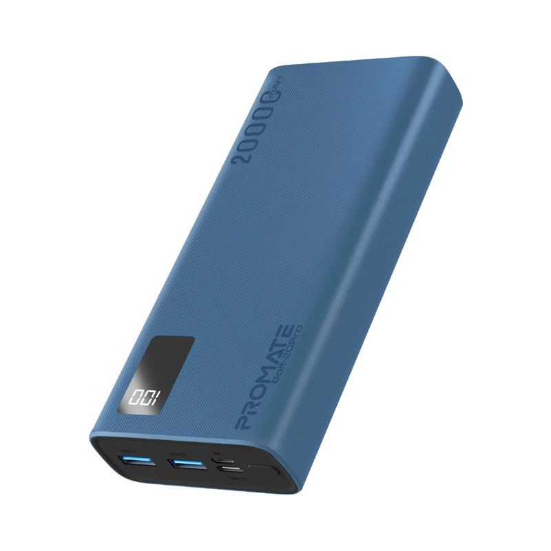 Promate  Bolt-20Pro 20000mAh PowerBank Blue