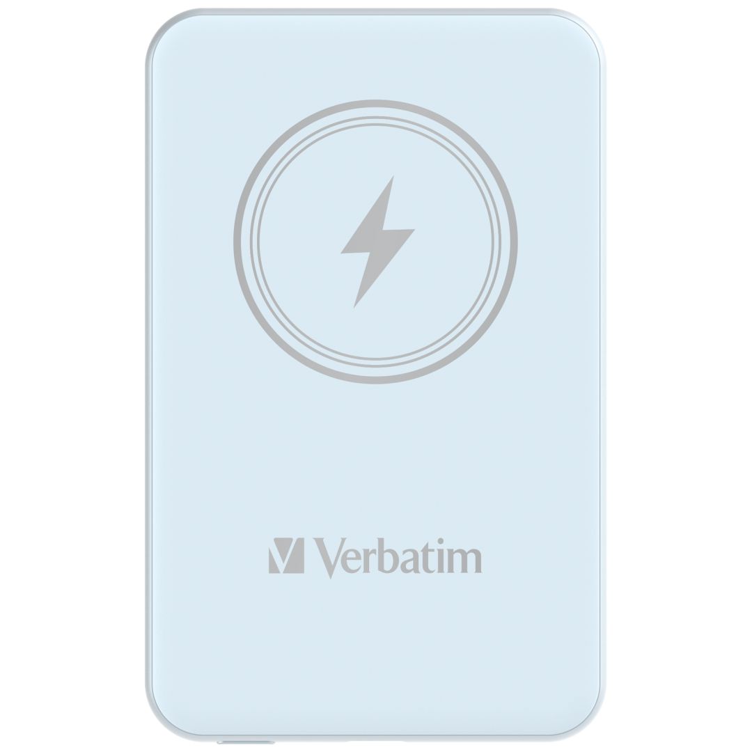 Verbatim Charge 'n' Go Magnetic Wireless 5000mAh PowerBank Blue