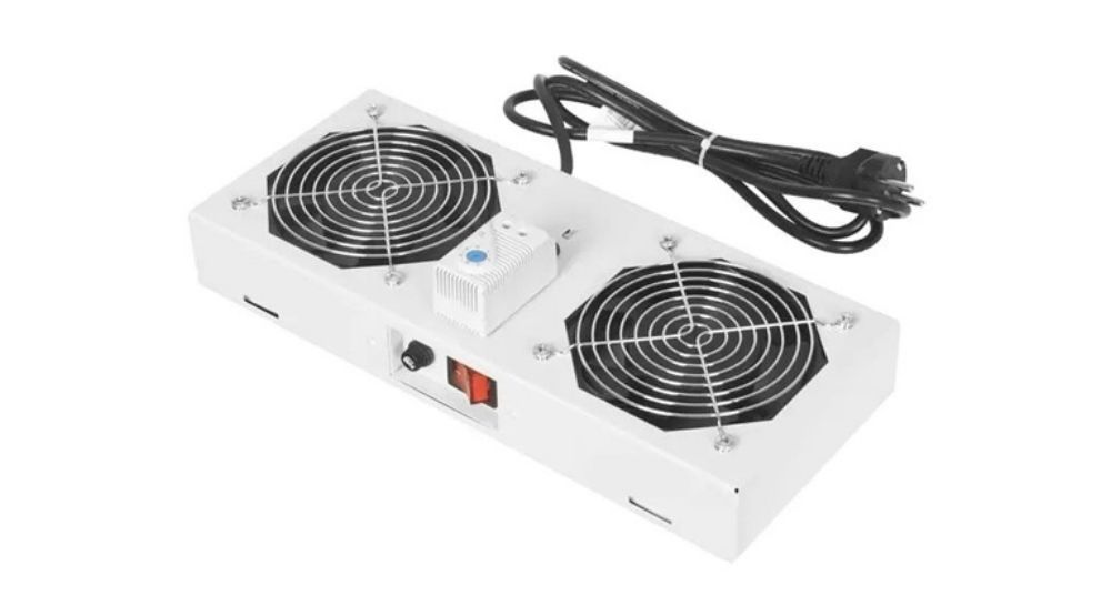 Legrand 2 ventilátoros tetőventilátor és termosztát készlet Evoline fali szekrényhez