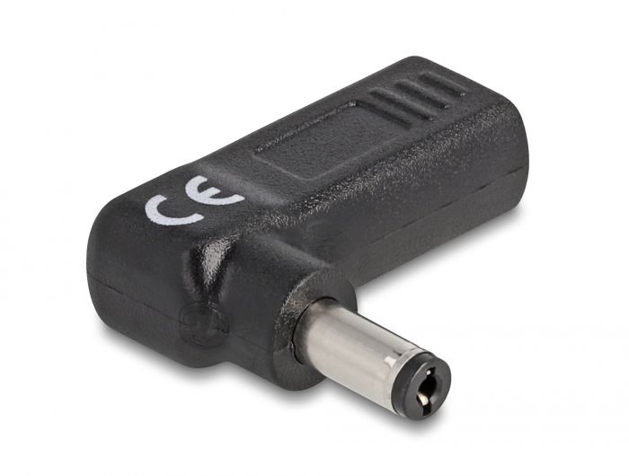 DeLock Adapter for Laptop Charging Cable USB Type-C female to 5.5 x 2.1 mm male 90° angled