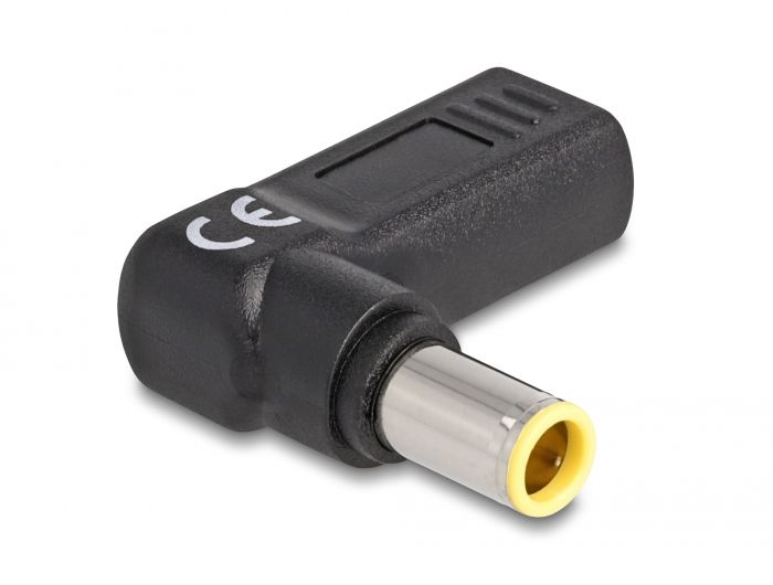 DeLock Adapter for Laptop Charging Cable USB Type-C female to IBM 7.9 x 5.5 mm male 90° angled