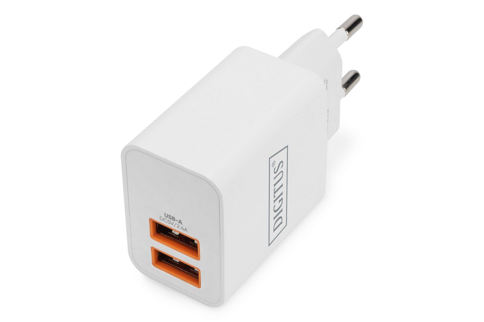 Digitus DA-10061 USB Charger 2x USB-A 15,5W White