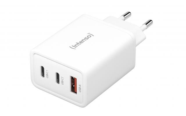 Intenso W65ACC 2xUSB-C USB-A Power Adapter White