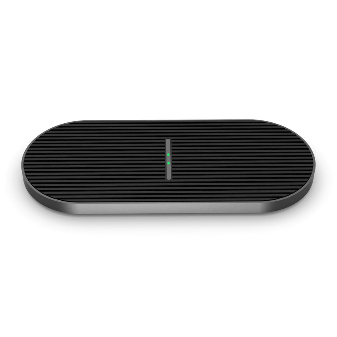 Platinet PWCDB QI Wireless Charger Duo 2x10W Type-C Black
