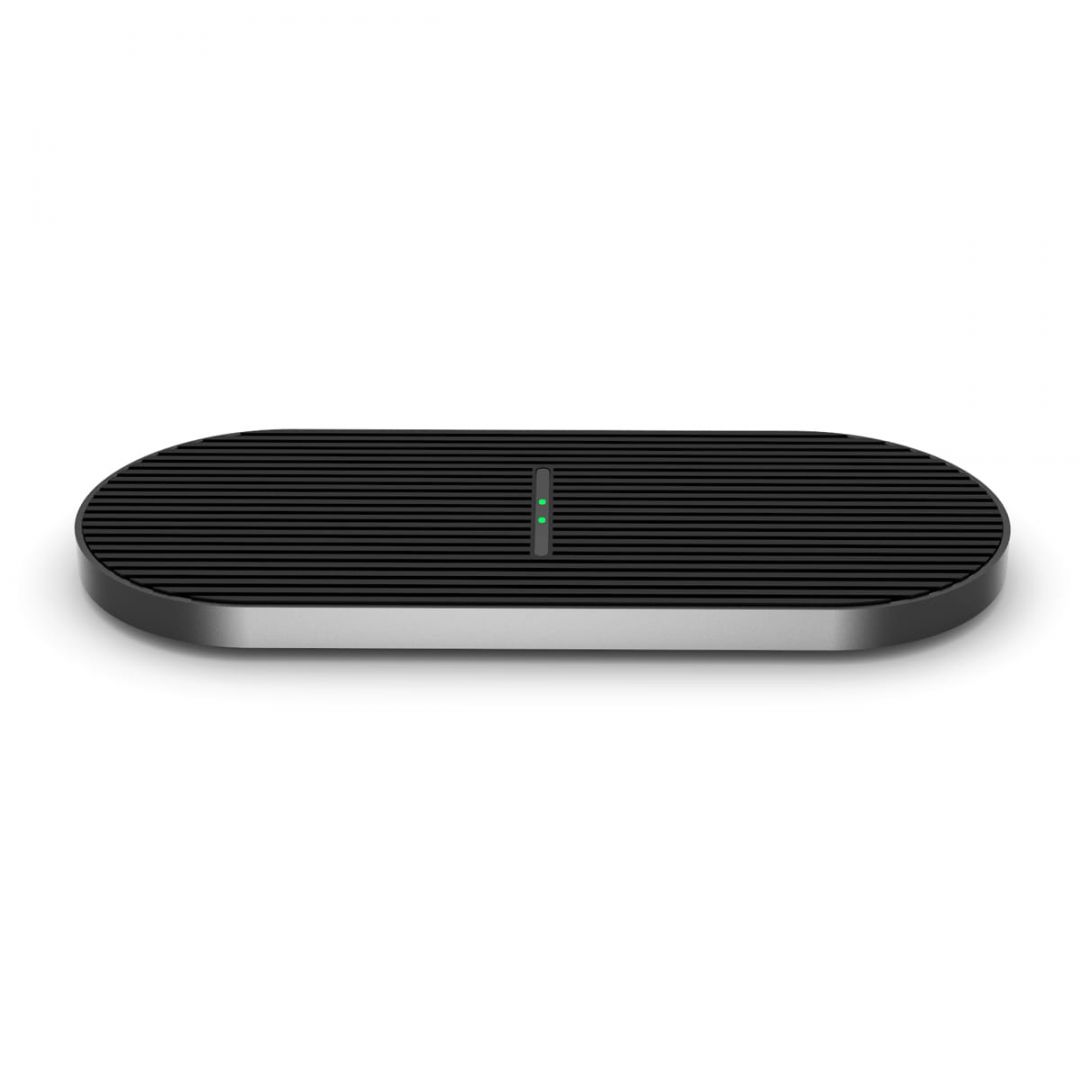 Platinet PWCDB QI Wireless Charger Duo 2x10W Type-C Black