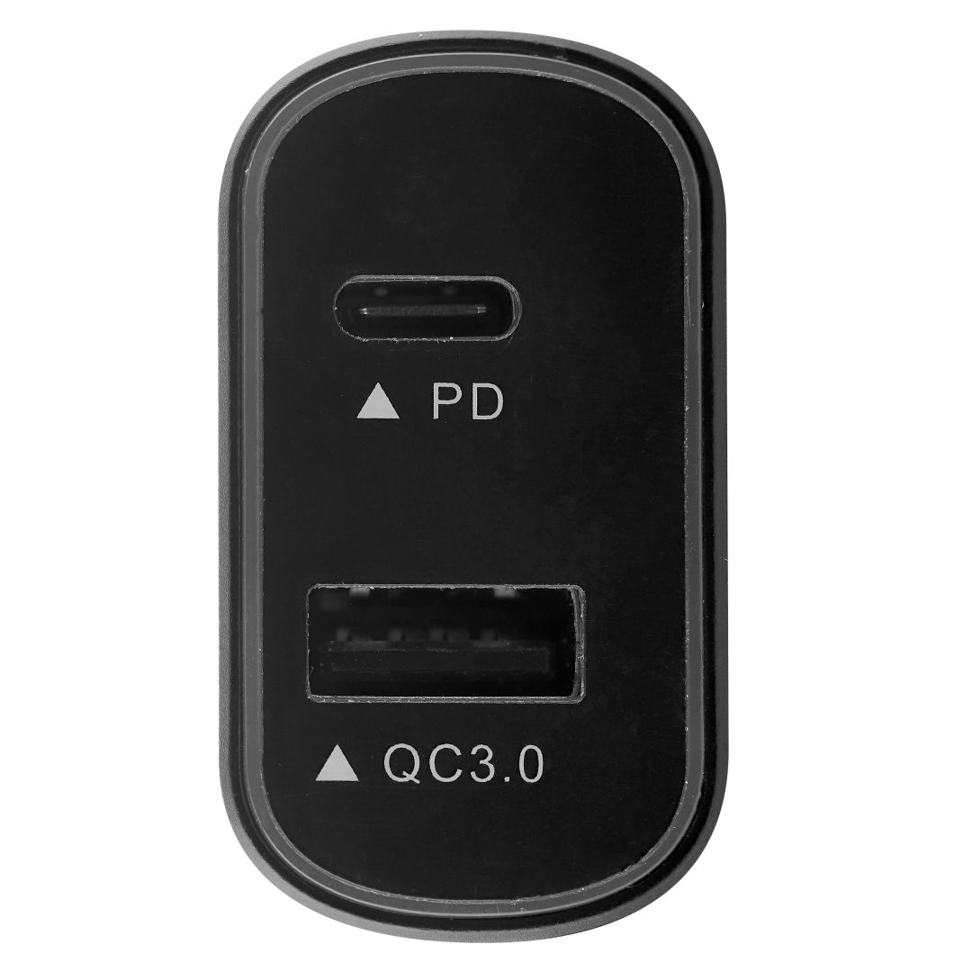 TnB 65W USB & USB Type-C Quick Charge and Power Delivery Car Charger Black