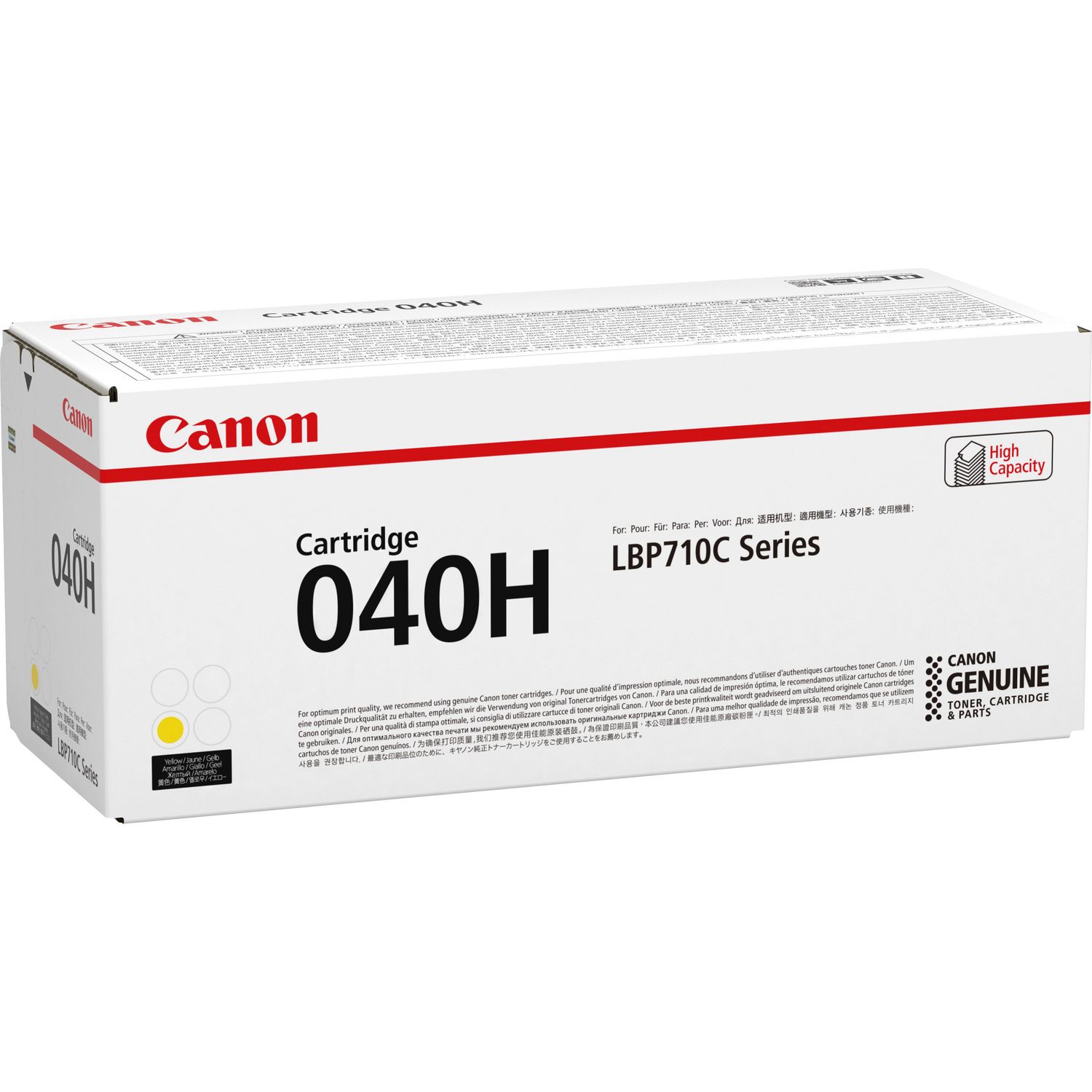 Canon 040 High Yellow toner