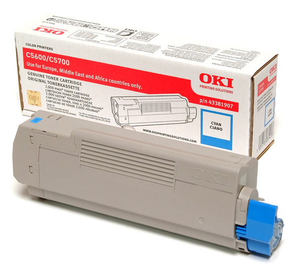 Oki C5600/C5700 2000 oldal Cyan