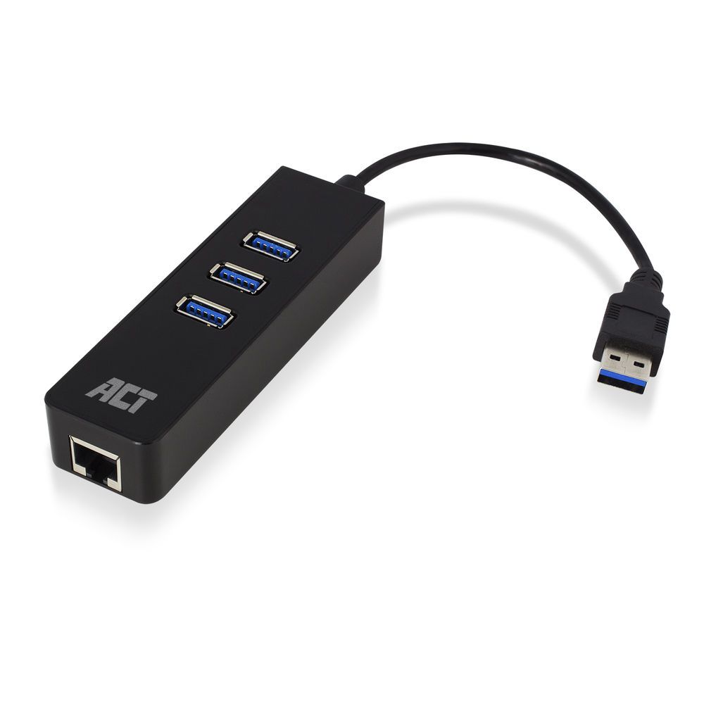 ACT AC6310 USB Hub 3.2 with 3 USB-A ports and ethernet