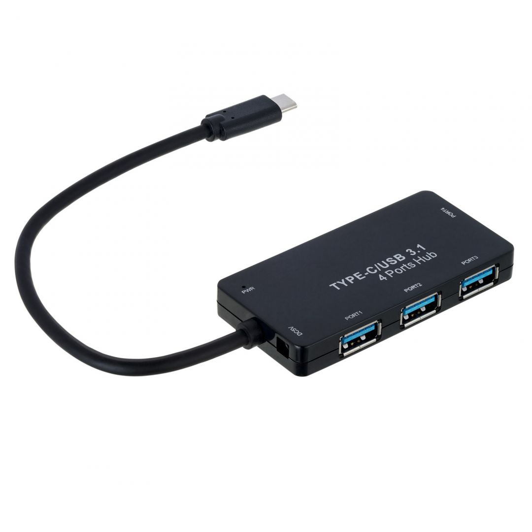 Akyga AK-AD-52 4port USB3.1 HUB Black
