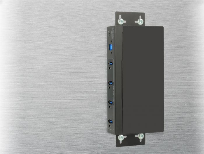 DeLock External Industry Hub 4 x USB 3.0 Type-A with 15 kV ESD protection