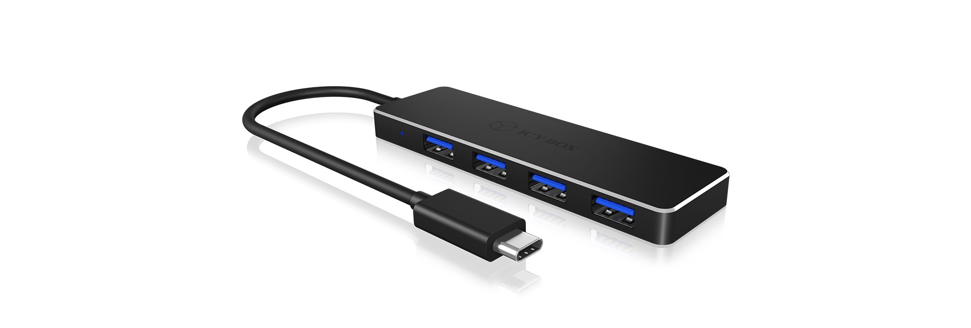 Raidsonic IcyBox IB-HUB1410-C3 USB3.0 Hub 4-Port USB Type-C Black