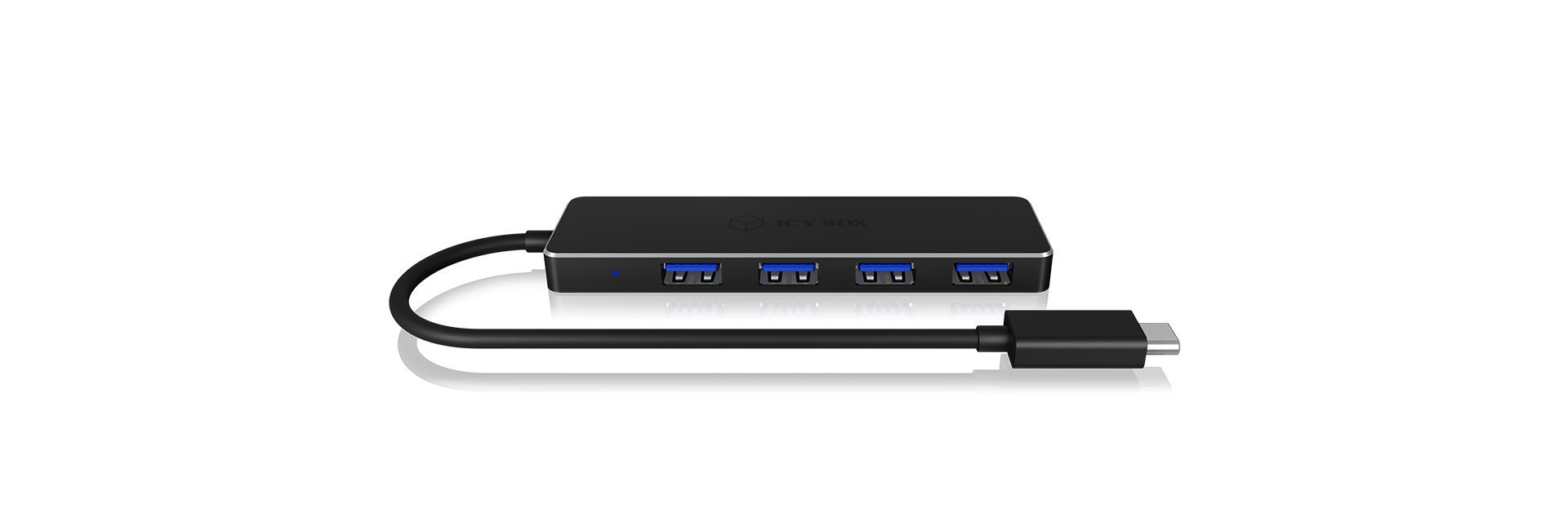 Raidsonic IcyBox IB-HUB1410-C3 USB3.0 Hub 4-Port USB Type-C Black
