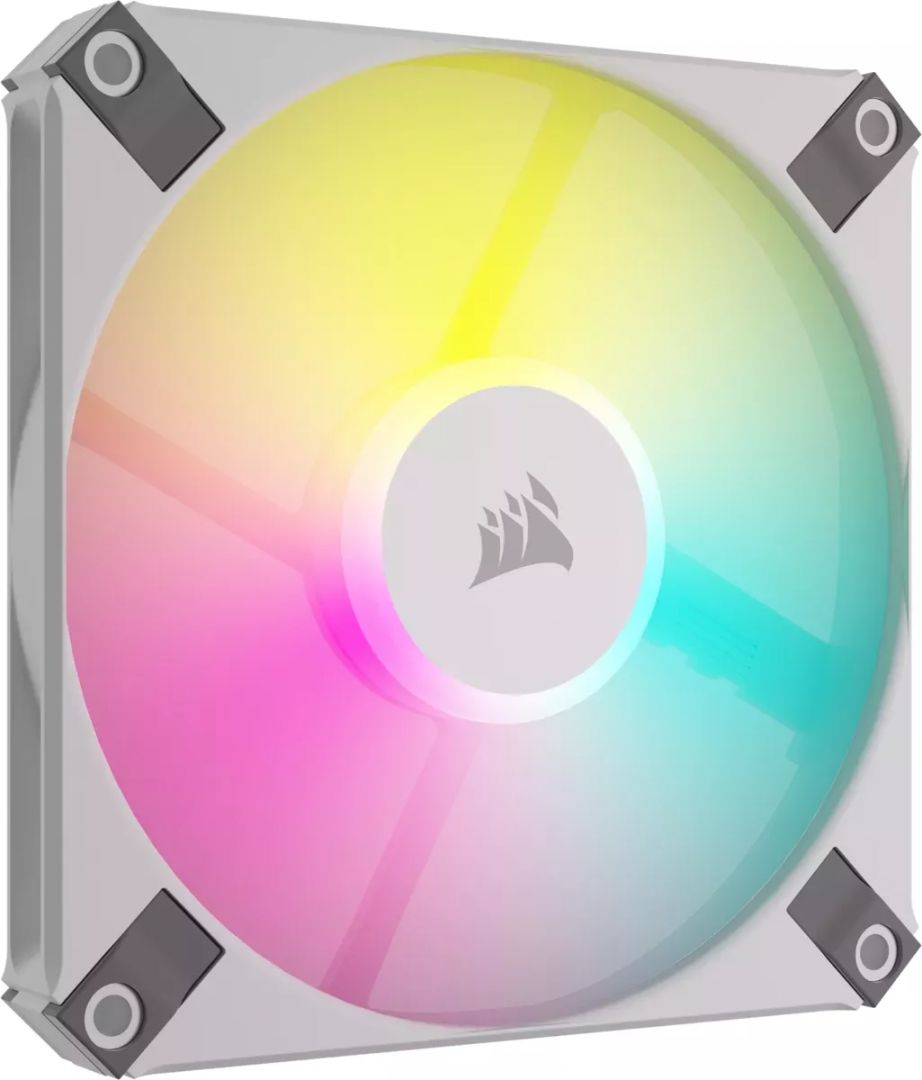 Corsair iCUE AF120 RGB SLIM 120mm PWM Fluid Dynamic Bearing Fan Twin Pack White