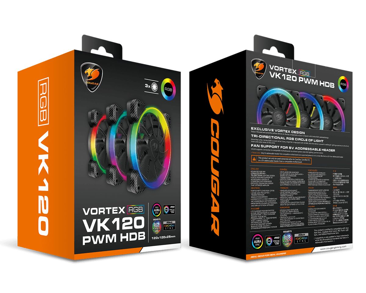 Cougar Vortex VK120 RGB (3 Pack)