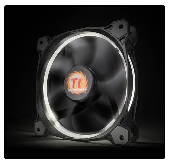 Thermaltake CL-F039-PL14WT-A Riing 14cm Cooler Black/White LED