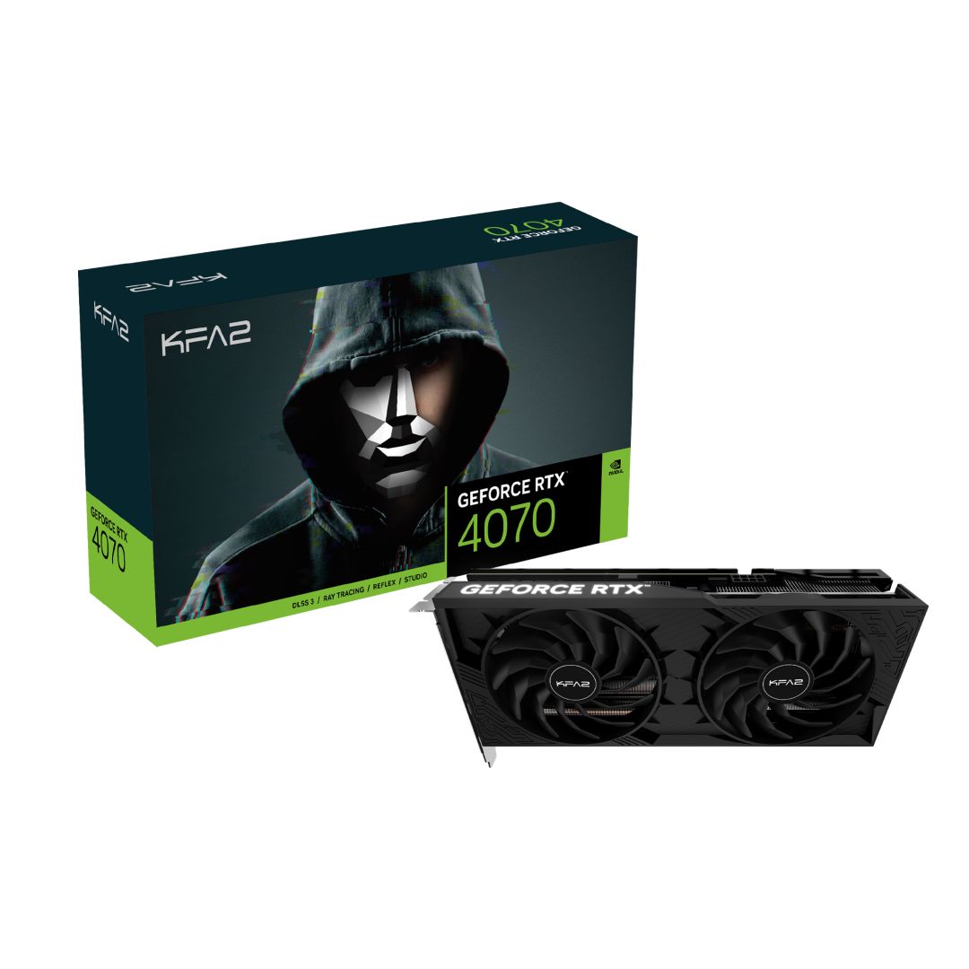 KFA2 GeForce RTX4070 12GB DDR6X (1-Click OC) 2X