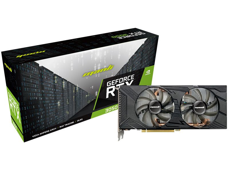 Manli GeForce RTX 3050 8GB DDR6 Twin