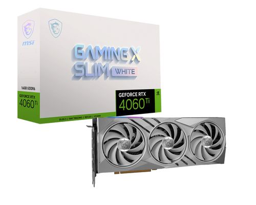 Msi RTX4060 TI 16GB GAMING X SLIM WHITE