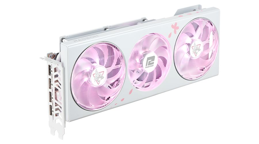 PowerColor RX7800 XT 16GB DDR6 Hellhound Sakura Limited Edition