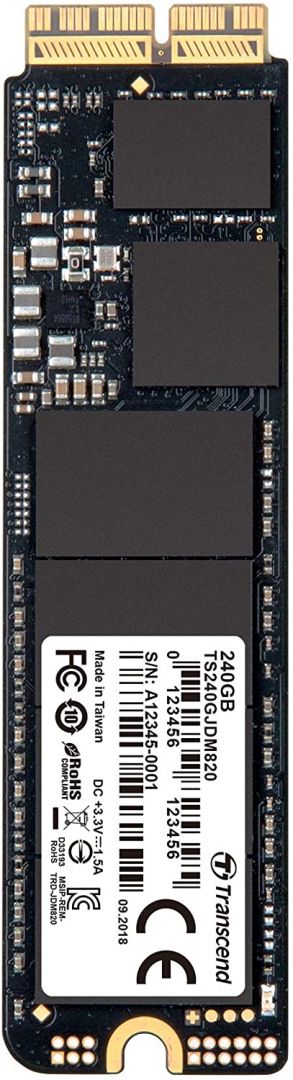 Transcend 240GB M.2 NVMe JetDrive 820 for Apple